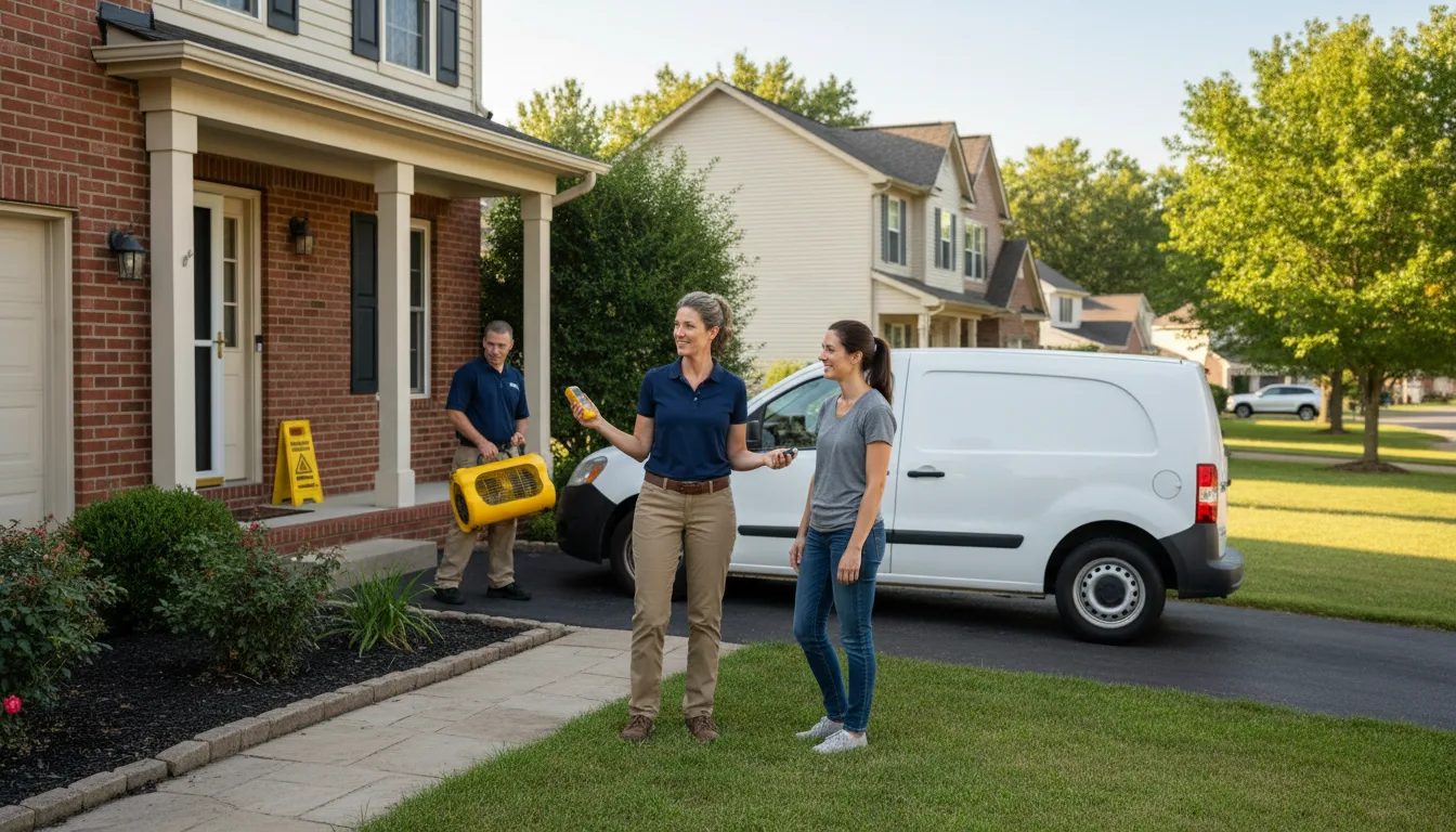 Water restoration image for Flood Water Cleanup, Removal And Restoration Services in Bancroft, MI
